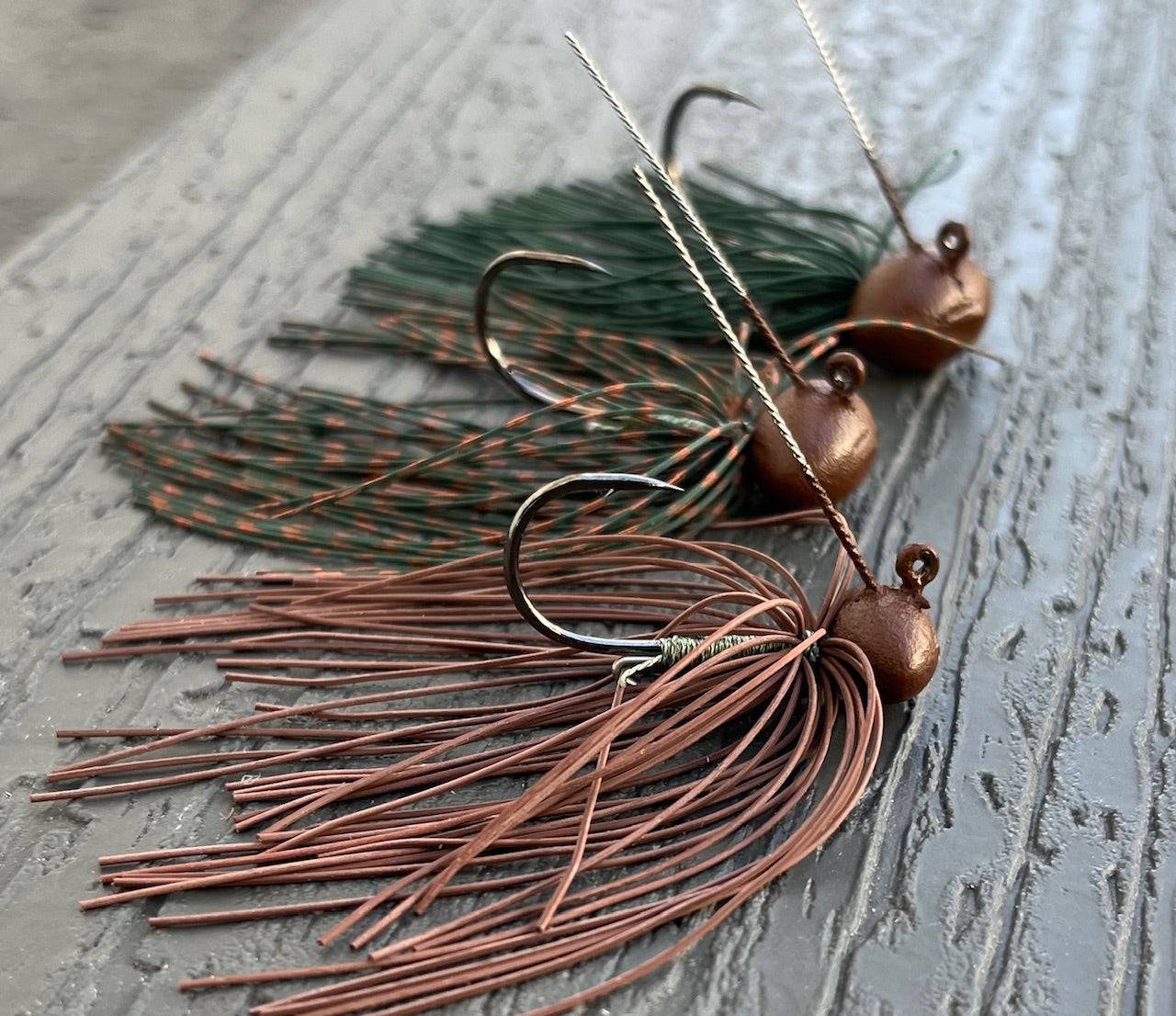 Hand Tied Living Rubber Jig
